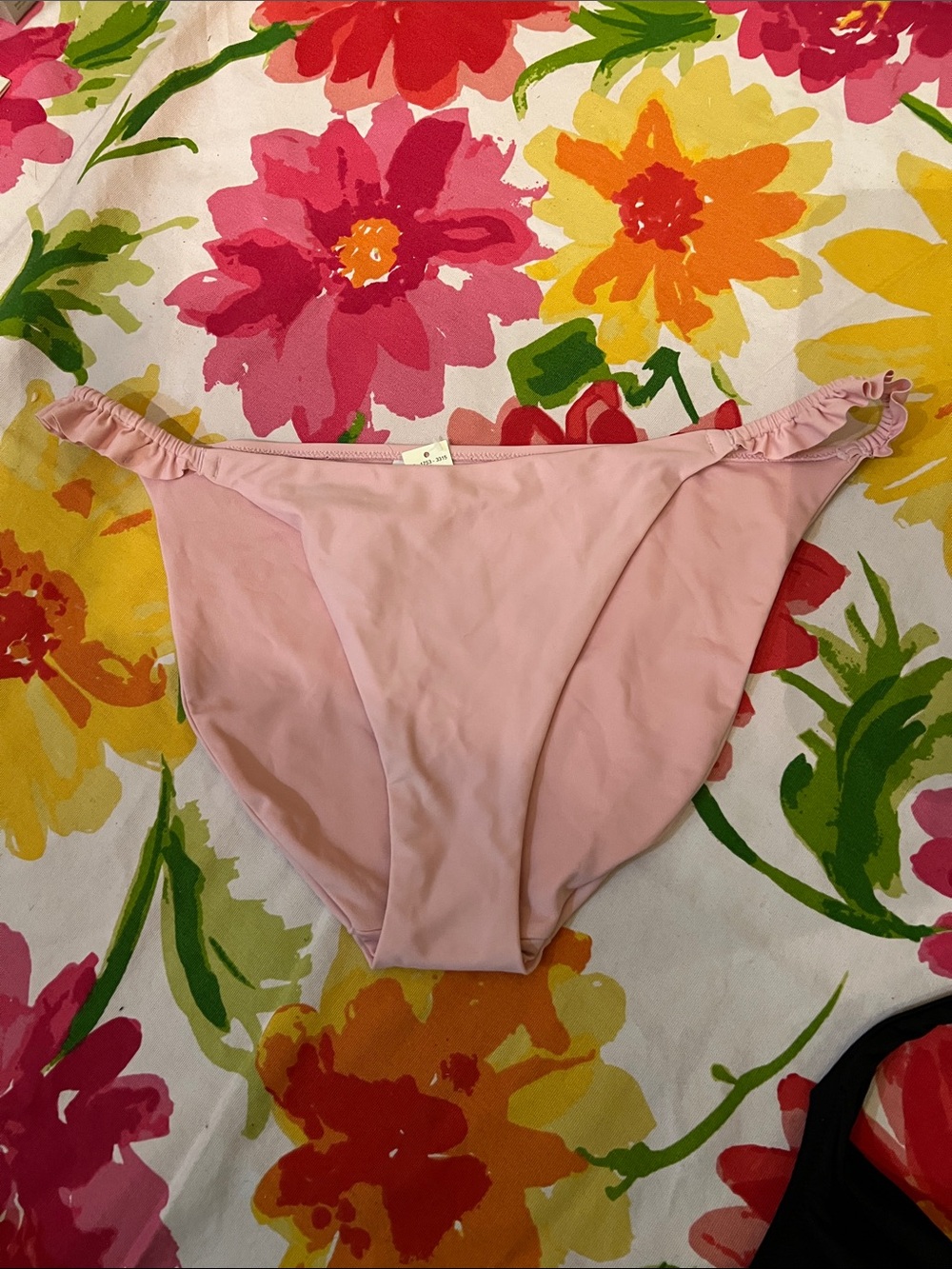 aerie Blush Pink Ruffle-Side Bikini Bottoms
